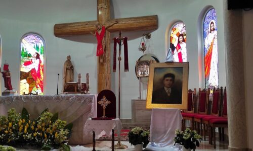 Pożegnaliśmy relikwie św. Jose Sacheza del Rio w kościele św. Jadwigi Królowej.