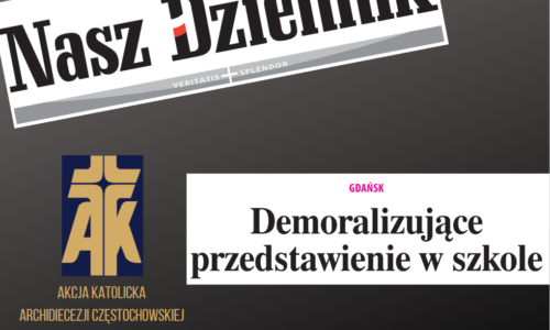 Demoralizujące przedstawienie w szkole – “Nasz Dziennik” o pseudo jasełkach w gdańskiej placówce oświatowej